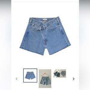 Parke Shortie Crossover Jean Shorts